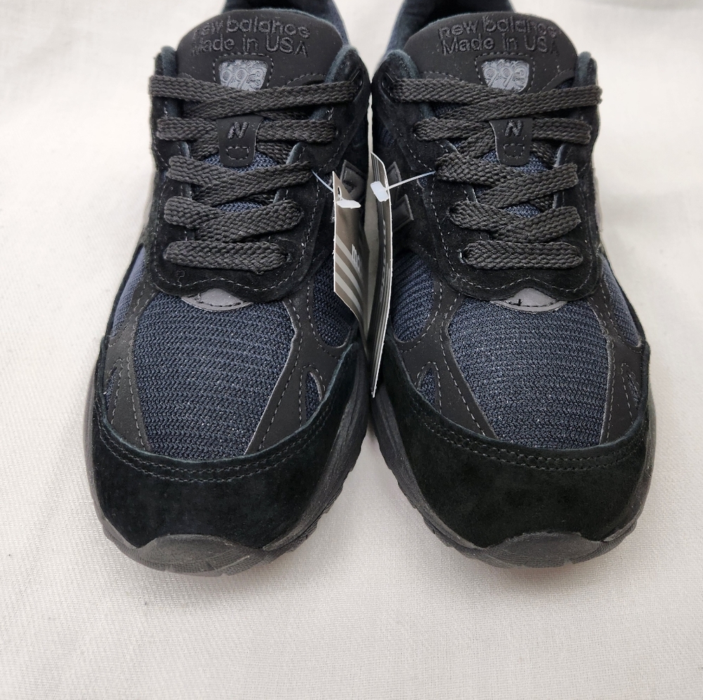 New balance 993 Black On Black Suede Sneakers. USA - Picture 5 of 13